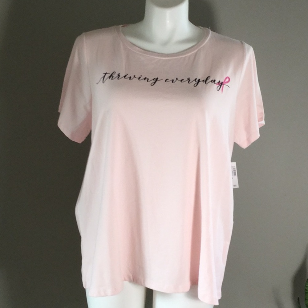 Db Sunday pink thriving T-shirt 2x stretch